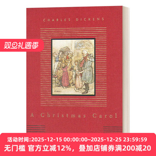 A Christmas Carol 圣诞颂歌 查尔斯·狄更斯 Everyman精装收藏版 儿童经典系列 英文原版儿童文学读物 进口书籍
