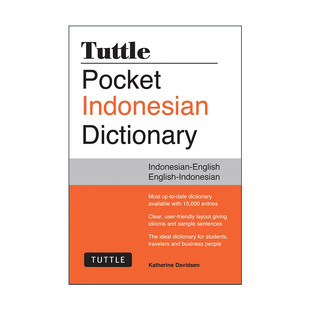 原版 Tuttle Pocket Indonesian Dictionary 印度尼西亚语-英语双解袖珍词典 进口原版书籍