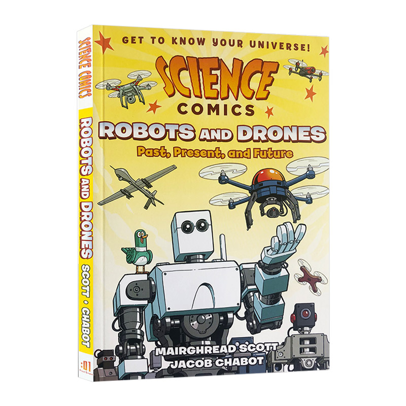 Science Comics Robots and Drones 科学漫画系列 机器人 英文原版儿童科普百科读物 进口英语漫画书籍