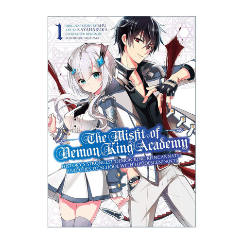 英文原版 The Misfit of Demon King Academy 01 魔王学院的不适任者1 魔王始祖 漫画 英文版 进口英语原版书籍