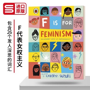 for Feminism 字母书 儿童情商启蒙英语绘本字母书 英文原版 进口英语书籍 F代表女权主义