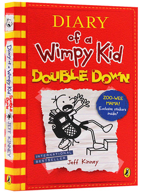 Diary of a Wimpy Kid Double Down 小屁孩日记11 英文原版儿童章节桥梁读物 进口文学书籍 Jeff Kinney