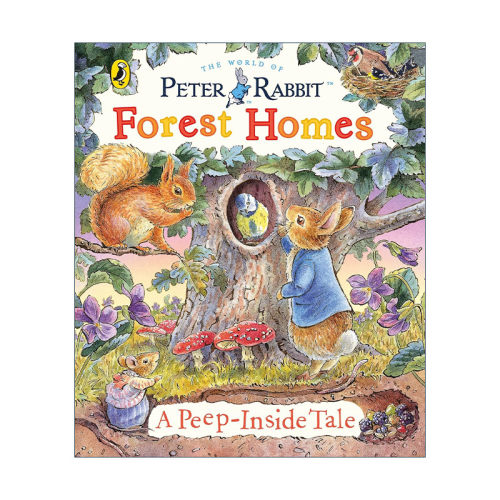 英文原版 Peter Rabbit Forest Homes A Peep-Inside Tale 彼得兔绘本 看看森林动物的家里有什么 纸板书 英文版进口英语原版书籍