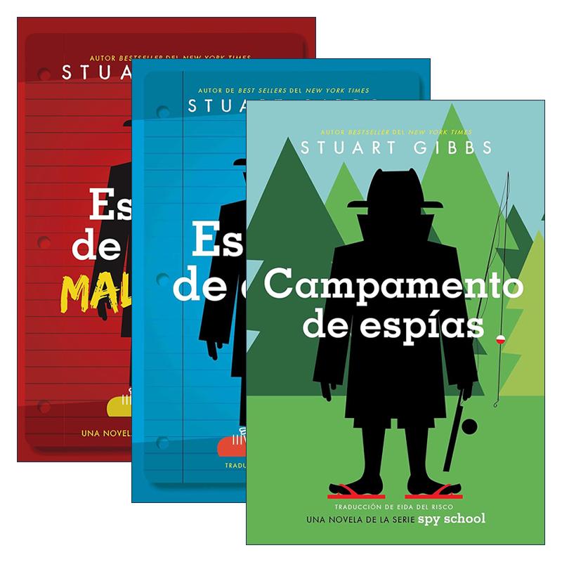 西班牙语原版 Evil Spy School 间谍学校 西班牙语版 3册 进口原版书籍