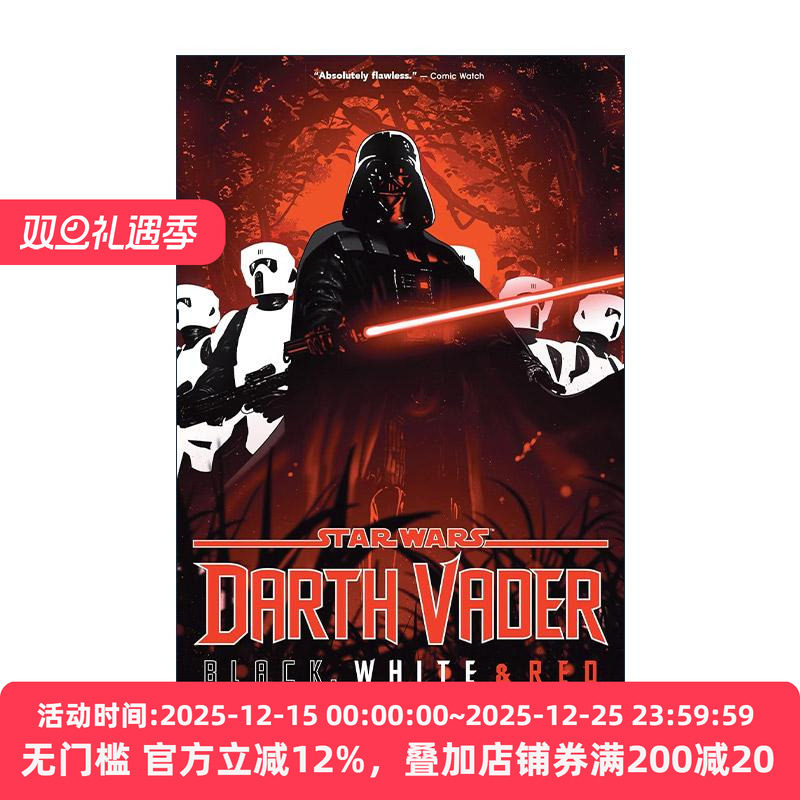 英文原版 Star Wars Darth Vader Black White & Red 星球大战 达斯·维达 黑白红 漫威漫画 英文版 进口英语原版书籍
