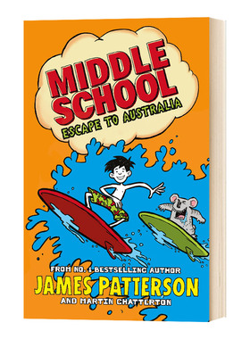 上学不容易系列9 Middle School: Escape to Australia 英文原版儿童校园成长小说 进口英语课外阅读书籍