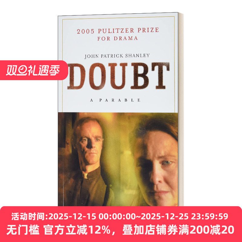 英文原版 Doubt A Parable 疑问 英文版 进口英语原版书籍