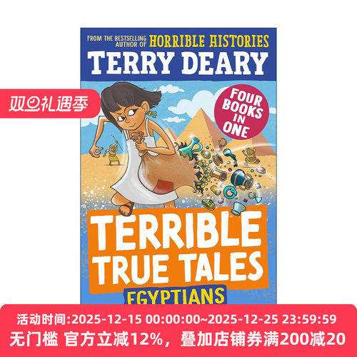 英文原版 Terrible True Tales Egyptians 可怕的真实历史之埃及人 可怕的历史作者Terry Deary 儿童趣味历史读物进口英语原版书籍