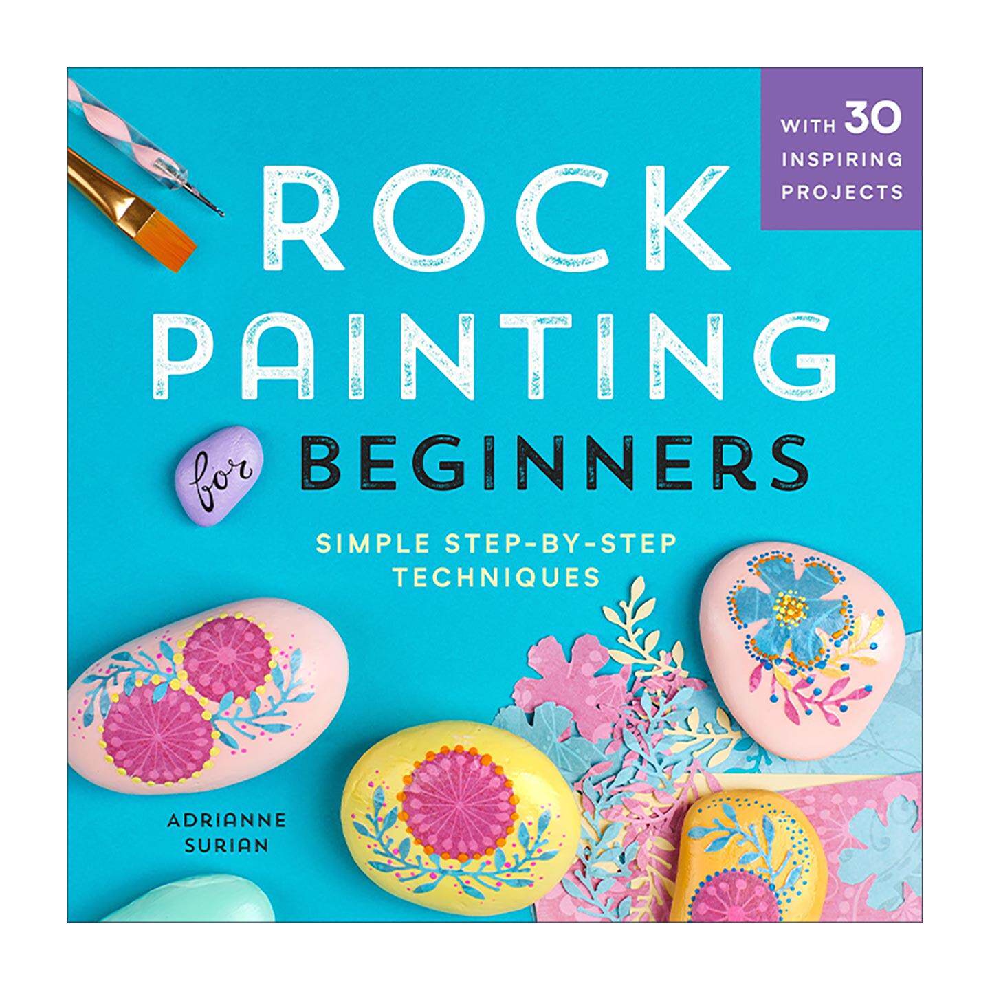 英文原版 Rock Painting For Beginners 岩石绘画初学者指南 鹅卵石 创意装饰工艺 英文版 进口英语原版书籍