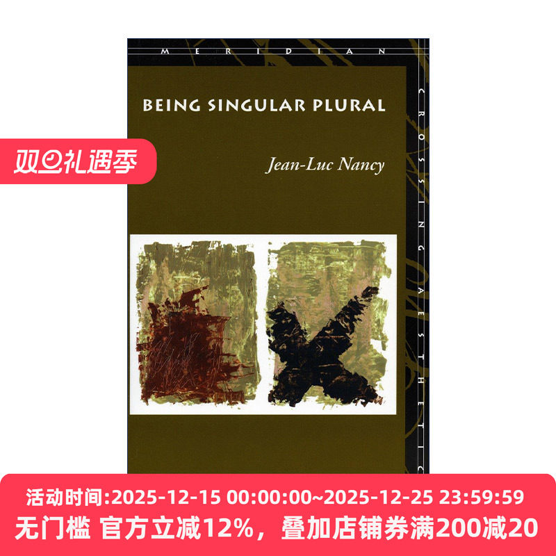 英文原版 Being singular plural 成为多元独体 让- 吕克·南希 英文版 进口英语原版书籍