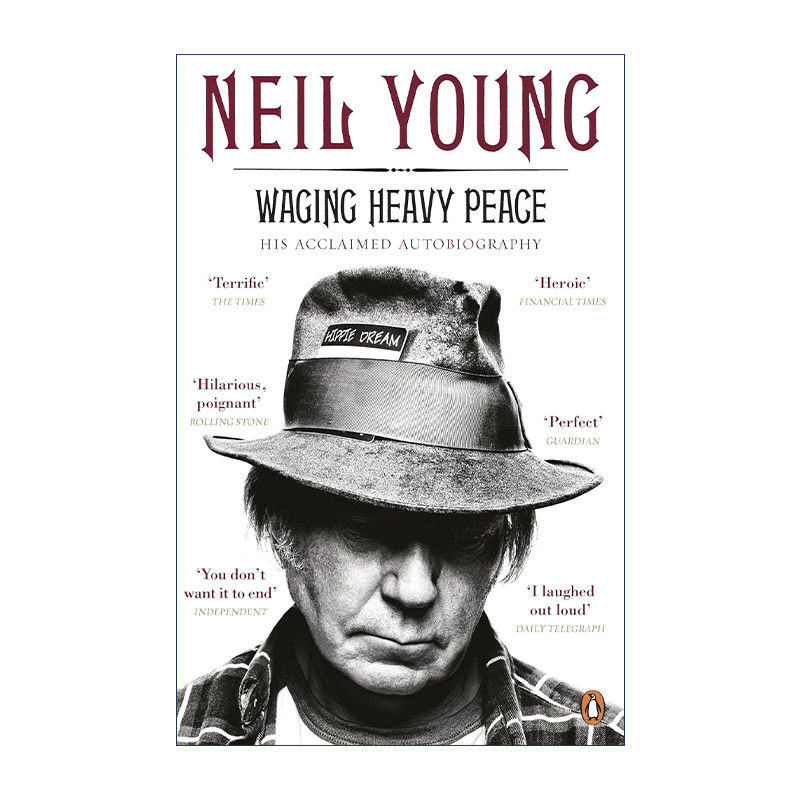 英文原版 Waging Heavy Peace 摇滚不死 尼尔·杨自传 英文版 进口英语原版书籍