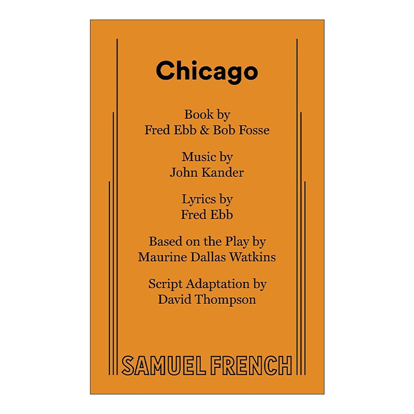 英文原版 Chicago 芝加哥 六项托尼奖百老汇音乐剧 约翰·坎迪 英文版 进口英语原版书籍