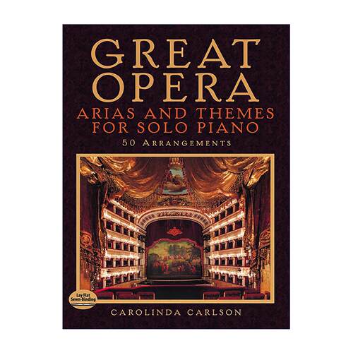 英文原版 Great Opera Arias and Themes for Solo Piano 经典歌剧咏叹调与主题钢琴独奏曲集 50首精选改编乐谱 进口英语原版书籍