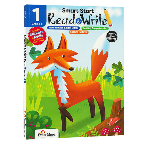 聪慧启蒙系列 英语阅读与写作 一年级 Smart Start Read and Write Grade 1 英文原版美国加州小学教辅 英文版进口原版书籍