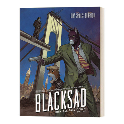 英文原版 Blacksad They All Fall Down Part One 黑猫侦探4 大厦全倾 精装漫画图像小说 Juan Díaz Canales 进口英语原版书籍