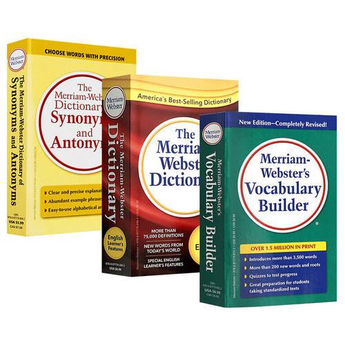 韦氏英语词典三宝套装英文原版