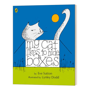英文原版 进口英语书籍 Cat Hide Likes 儿童启蒙绘本 我 Boxes 猫咪喜欢躲在盒子里
