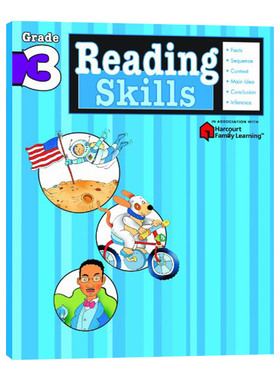 Harcourt Family Learing Reading Skills Grade 3 哈考特美国小学英语阅读技巧三年级 英文原版儿童教辅 进口书籍