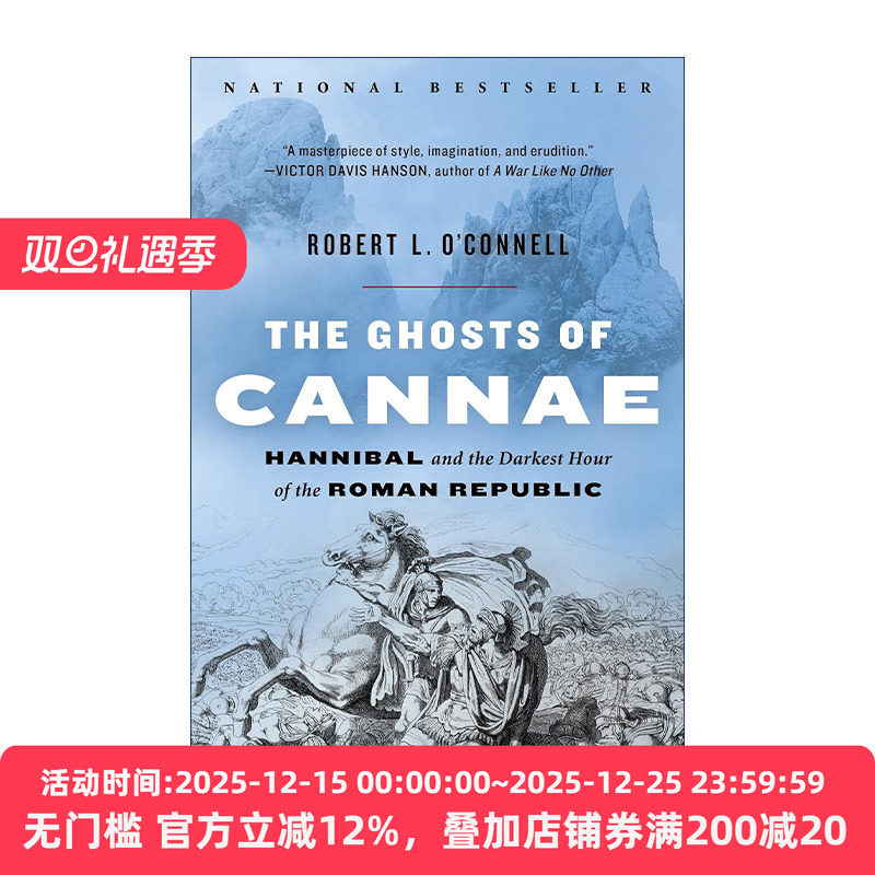 英文原版 The Ghosts of Cannae 坎尼的幽灵 汉尼拔与罗马共和国最黑暗的时刻 Robert L. O'Connell 英文版 进口英语原版书籍