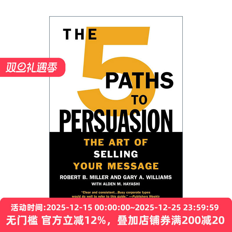 英文原版 The 5 Paths to Persuasion 赢在说服力 英文版 进口英语原版书籍
