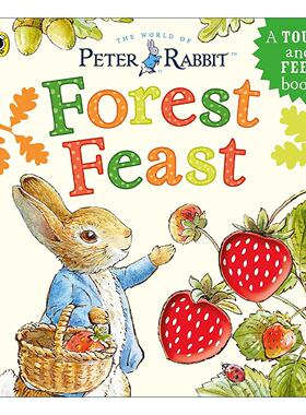 英文原版 Peter Rabbit Forest Feast 彼得兔触摸纸板书 森林果实 英文版 进口英语原版书籍