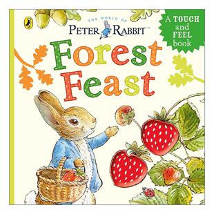 英文原版 Peter Rabbit Forest Feast 彼得兔触摸纸板书 森林果实 英文版 进口英语原版书籍