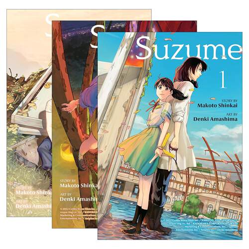 英文原版 Suzume 铃芽之旅3册 同名动漫漫画 新海诚 英文版 进口英语原版书籍