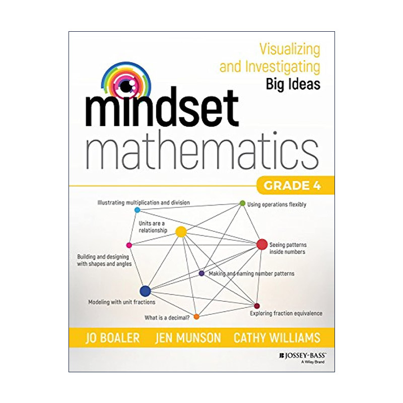 英文原版 Mindset Mathematics Grade 4 思维数学 可视化和研究大观念 四年级 斯坦福大学教授Jo Boaler 英文版 进口英语原版书籍
