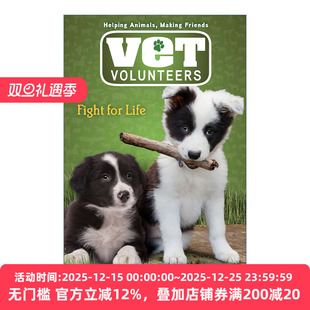 为生命而战 Volunteers Life Vet 英文原版 Halse Fight Laurie Anderson for 儿童动物章节桥梁书 兽医志愿者系列1