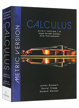 单变量微积分 第9版 精装 Single Variable Calculus Early Transcendentals  Metric Edition Stewart斯图瓦特 英文原版数学读物