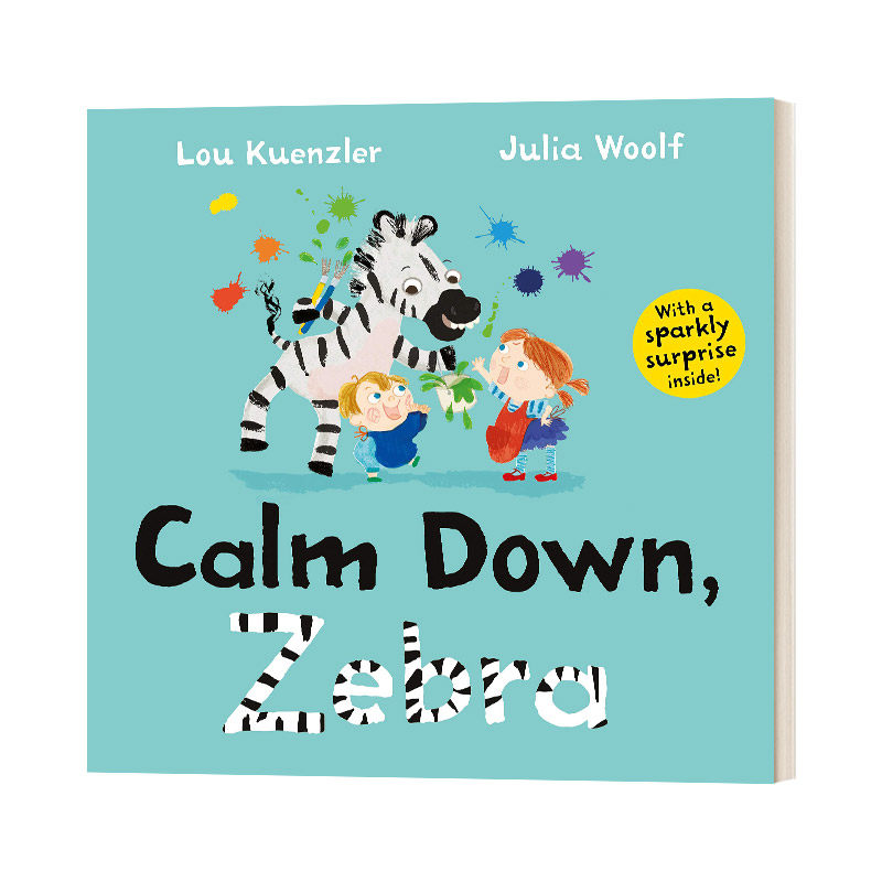 down  zebra julia woolf 斑马数字绘本 英文原版儿童绘本 进口英语