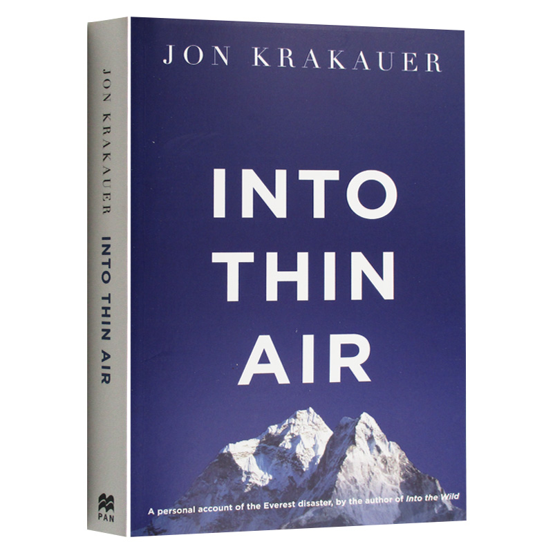 Into Thin Air 进入空气稀薄地带 乔恩克拉考尔 Jon Krakauer 英文原版体育运动书籍 进口英语书籍 书籍/杂志/报纸 原版其它 原图主图