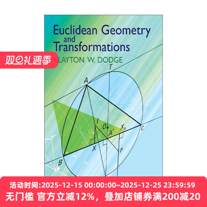 英文原版 Euclidean Geometry and Transformations 欧几里得几何与变换 数学 Clayton W. Dodge 英文版 进口英语原版书籍