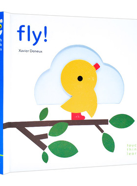 TouchThinkLearn Fly 小鸟飞飞 英文原版儿童触摸纸板书 进口英语绘本书籍