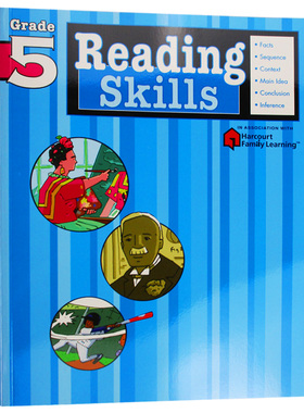 Harcourt Family Learing Reading Skills Grade 5 哈考特美国小学英语阅读技巧五年级 英文原版儿童教辅 进口书籍