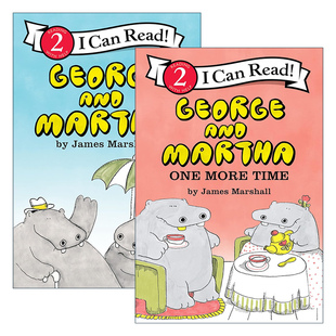 英文原版 George and Martha 乔治和玛莎2册 I can read level 2 分级阅读 英文版 进口英语原版书籍