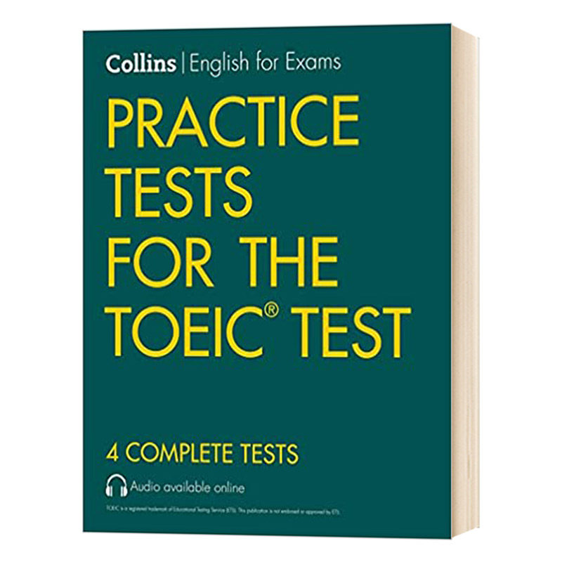 Collins Practice Tests for the TOEIC Test 柯林斯托业考试测试题 英文原版考试教辅书 进口英语书籍