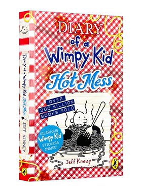 英文原版 Diary of a Wimpy Kid Hot Mess Book 19 小屁孩日记19 一团糟 英文版 进口英语原版书籍