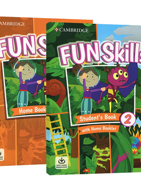 Fun Skills Level 2 for A1 Movers 学生用书+练习册套装 新版剑桥少儿英语YLE考试一级官方备考书 适合小学一二年级学生英文原版