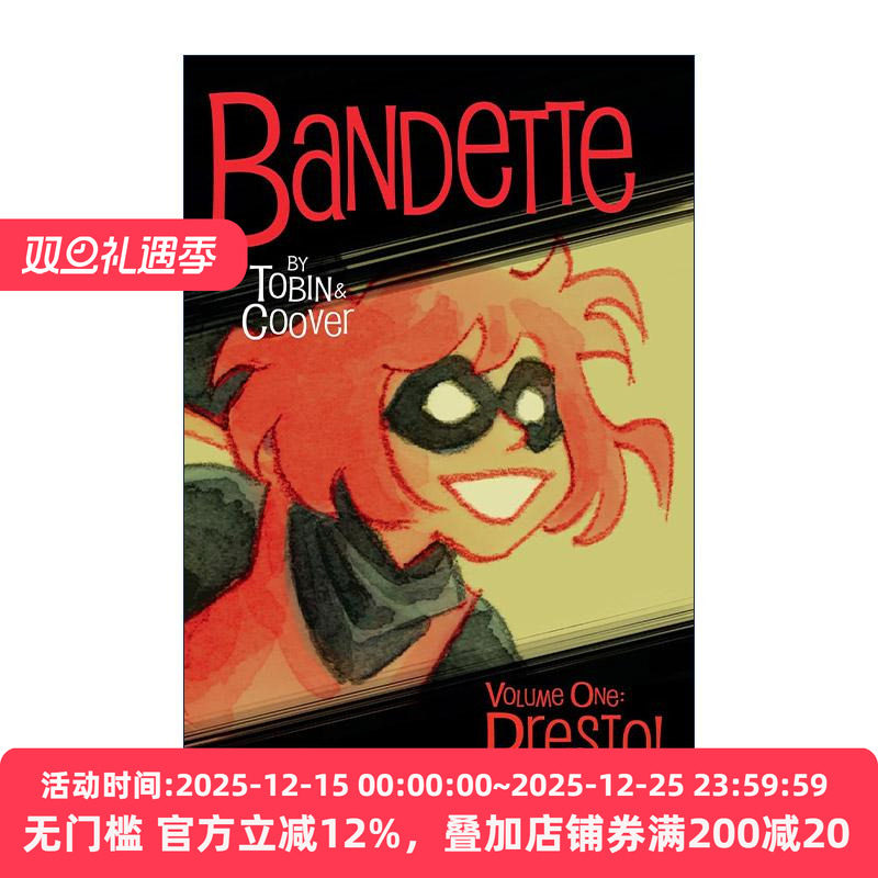 英文原版 Bandette Volume 1 Presto! 班迪特 卷一 瞧 艾斯纳奖 黑马漫画 Paul Tobin 英文版 进口英语原版书籍