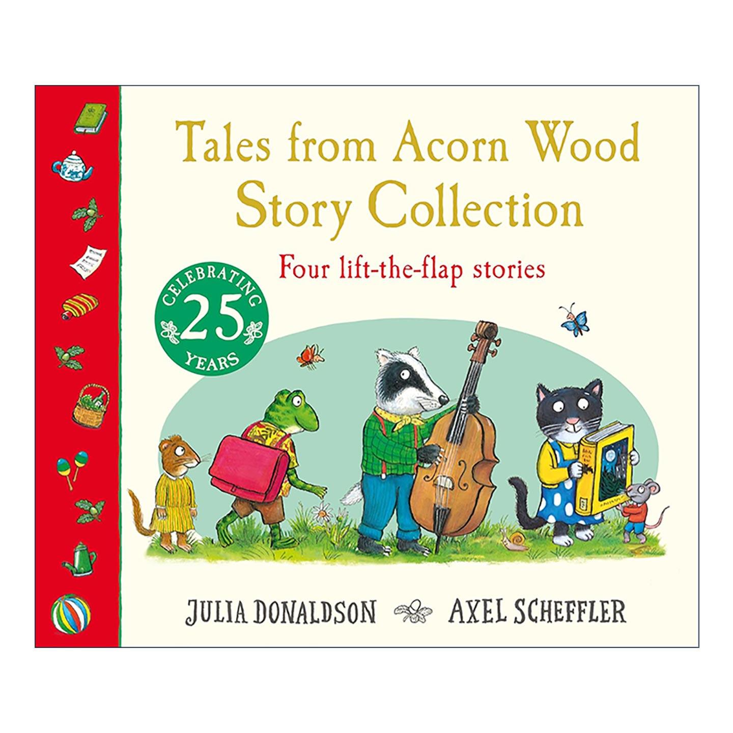 英文原版 Tales from Acorn Wood Story Collection 橡树林的故事4册套装 儿童纸板翻翻绘本 咕噜牛作者Julia Donaldson 英文版