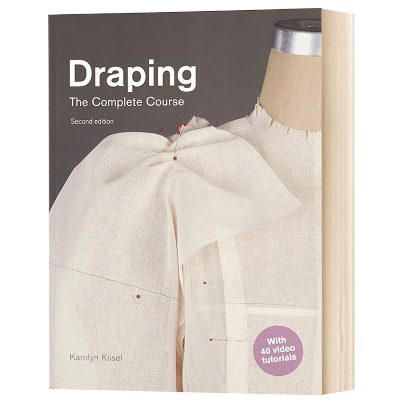 立体剪裁全书Draping The Complete Course 第2版 英文原版服饰设计剪裁教程教材 时尚制衣入门 礼服裙子裤子 英文版进口英语书