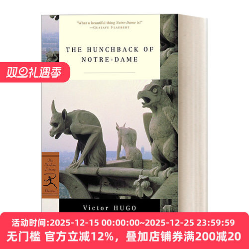 英文原版 The Hunchback Of Notre-Dame 巴黎圣母院 Victor Hugo雨果 兰登书屋现代图书馆经典系列 英文版 进口英语原版书籍