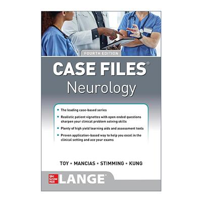 英文原版 Case Files Neurology 神经病学案例集 第4版 英文版 进口英语原版书籍