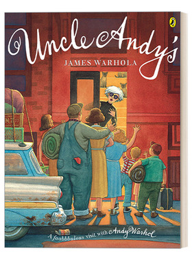 英文原版 Uncle Andy's Picture Puffin Books 叔叔安迪 安迪·沃霍尔的精彩访问 5-8岁儿童艺术传记绘本 James Warhola 进口书籍