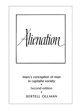 英文原版 Alienation 异化 马克思论资本主义社会中人的概念 剑桥政治史及理论研究系列 英文版 进口英语原版书籍