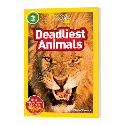 英文原版 National Geographic Kids Readers L3 Deadliest Animals 国家地理分级读物第3级 英文版 进口英语原版书籍