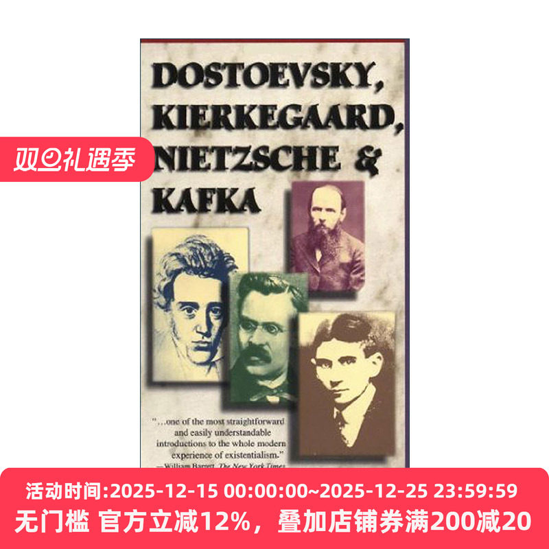 英文原版 Dostoevsky Kierkegaard Nietzsche & Kafka 耶夫斯基 克尔凯郭尔 尼采和卡夫卡 英文版 进口英语原版书籍