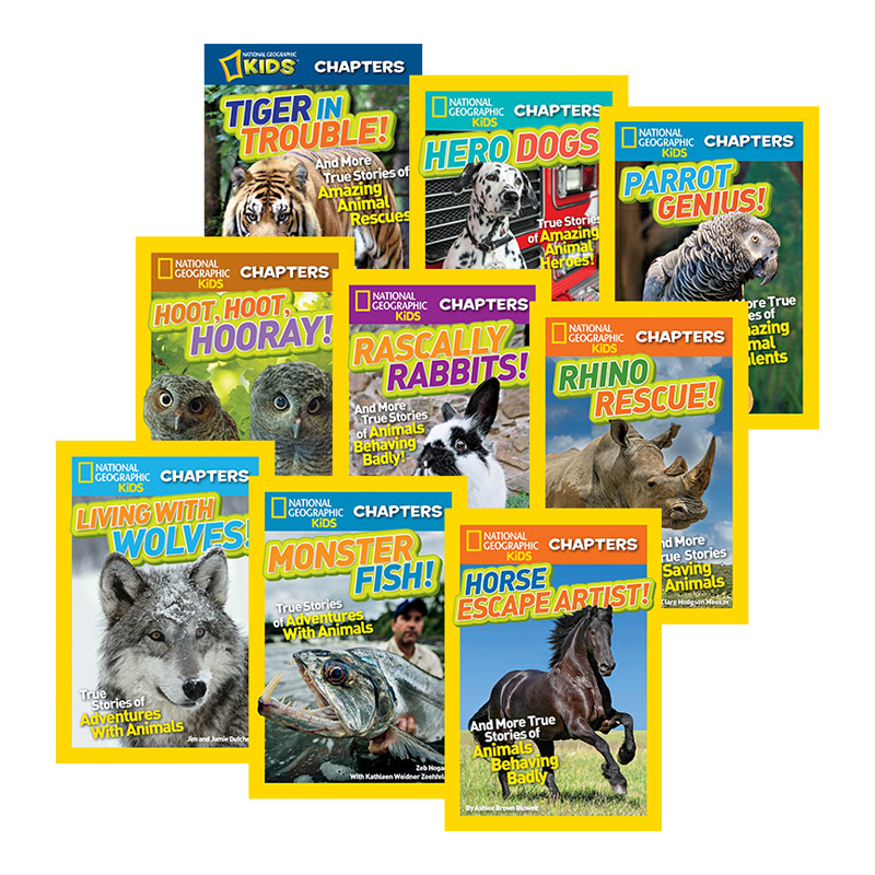 美国国家地理儿童章节书9册套装 National Geographic Kids Chapters英文原版儿童读物少儿百科英语课外阅读书进口书籍