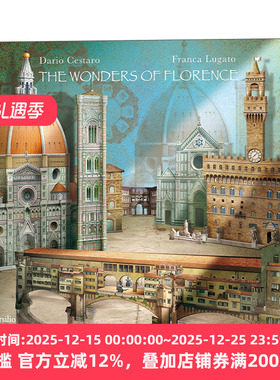 佛罗伦萨立体书 精装 The Wonders of Florence  Dario Cestaro 英文原版儿童历史科普绘本 进口英语书籍